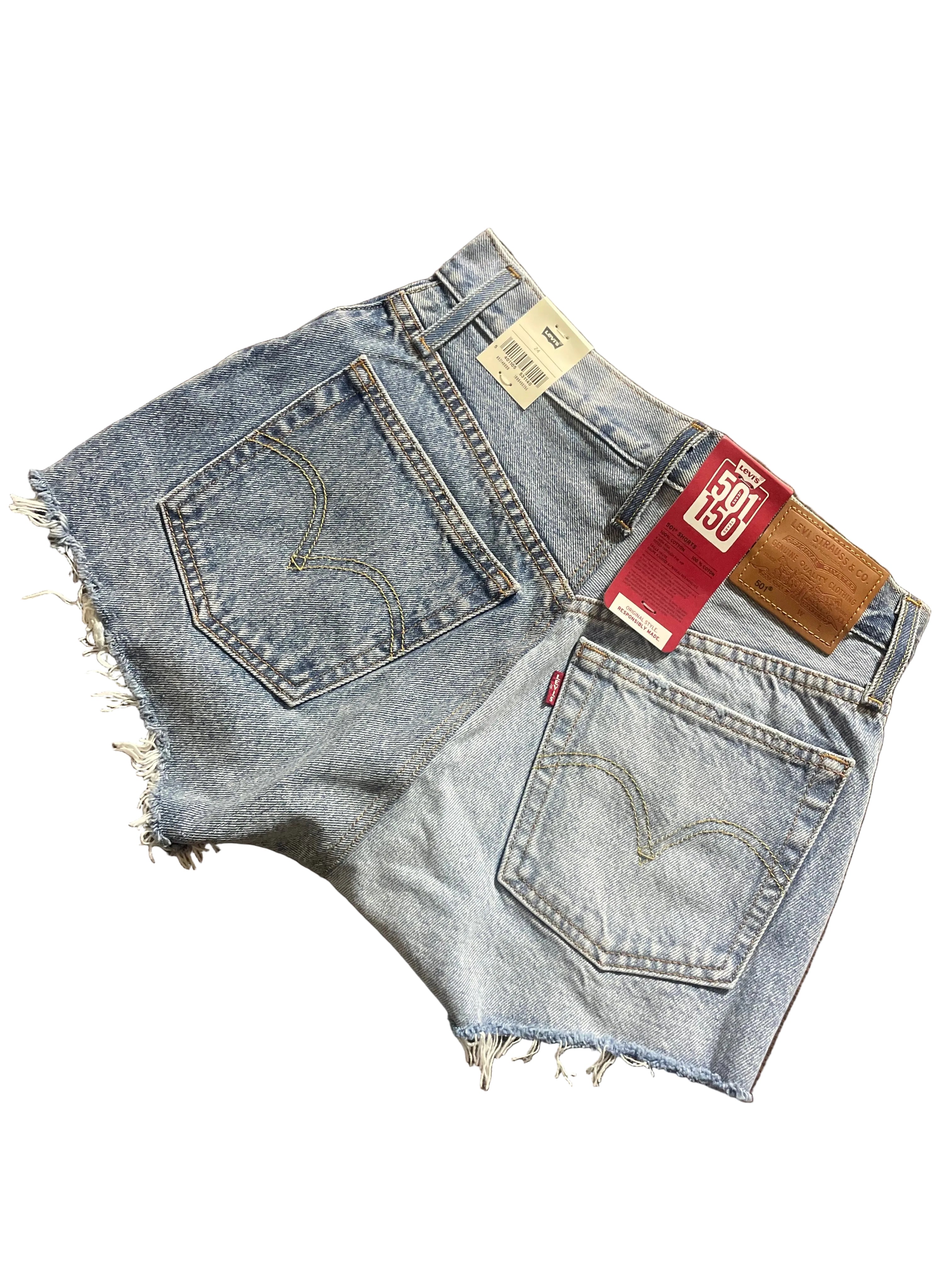 Levi’s 501 Damen Shorts | Hellblau | Neu mit Etikett