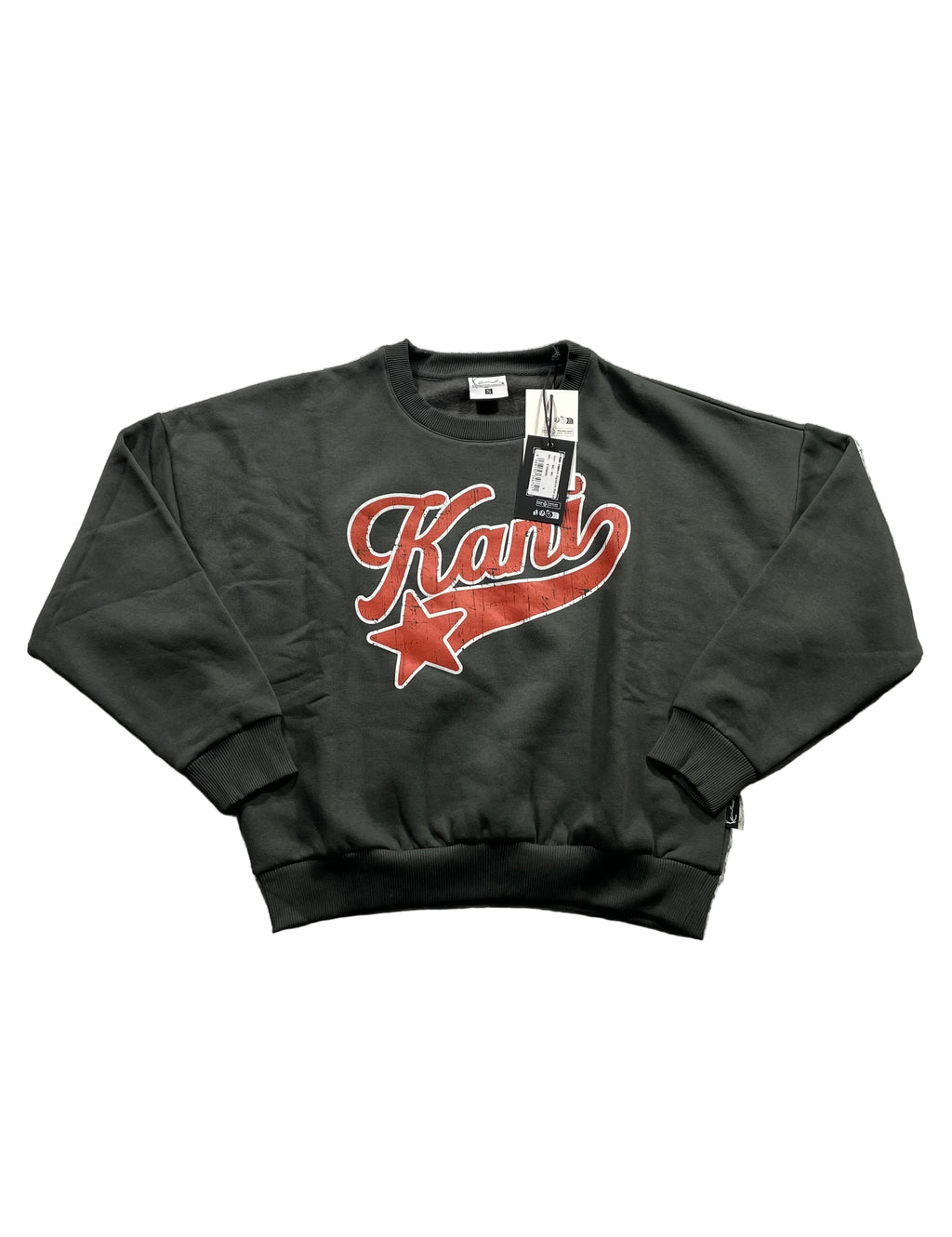 Karl Kani 3/4 Sweatshirt / Dunkelgrün / Neu mit Etikett
