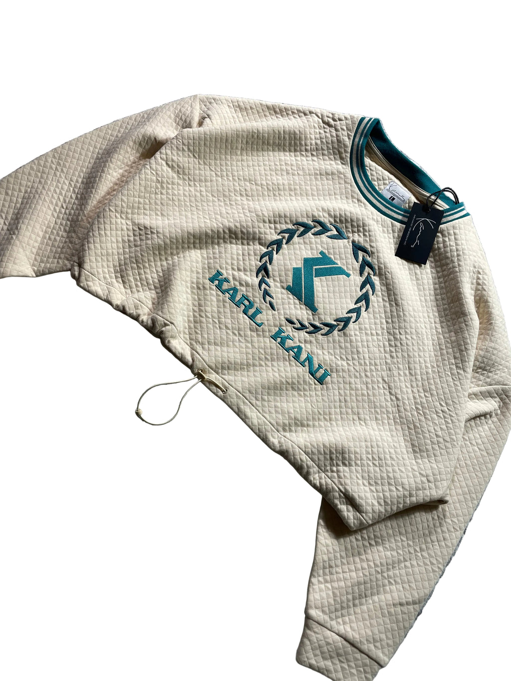 Karl Kani 3/4 Sweatshirt / Beige / Neu mit Etikett