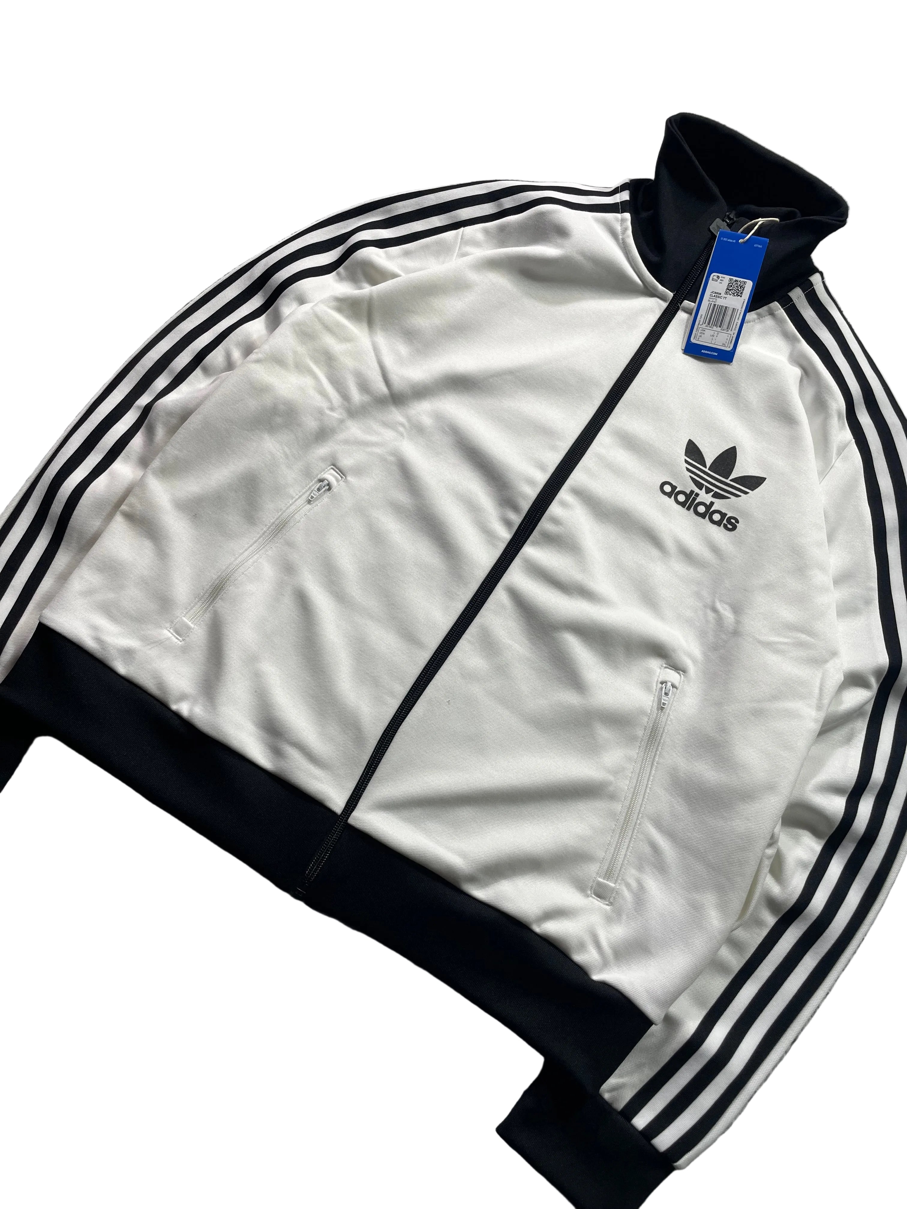 Adidas Beckenbauer Jacke |Weiß | Neu mit Etikett