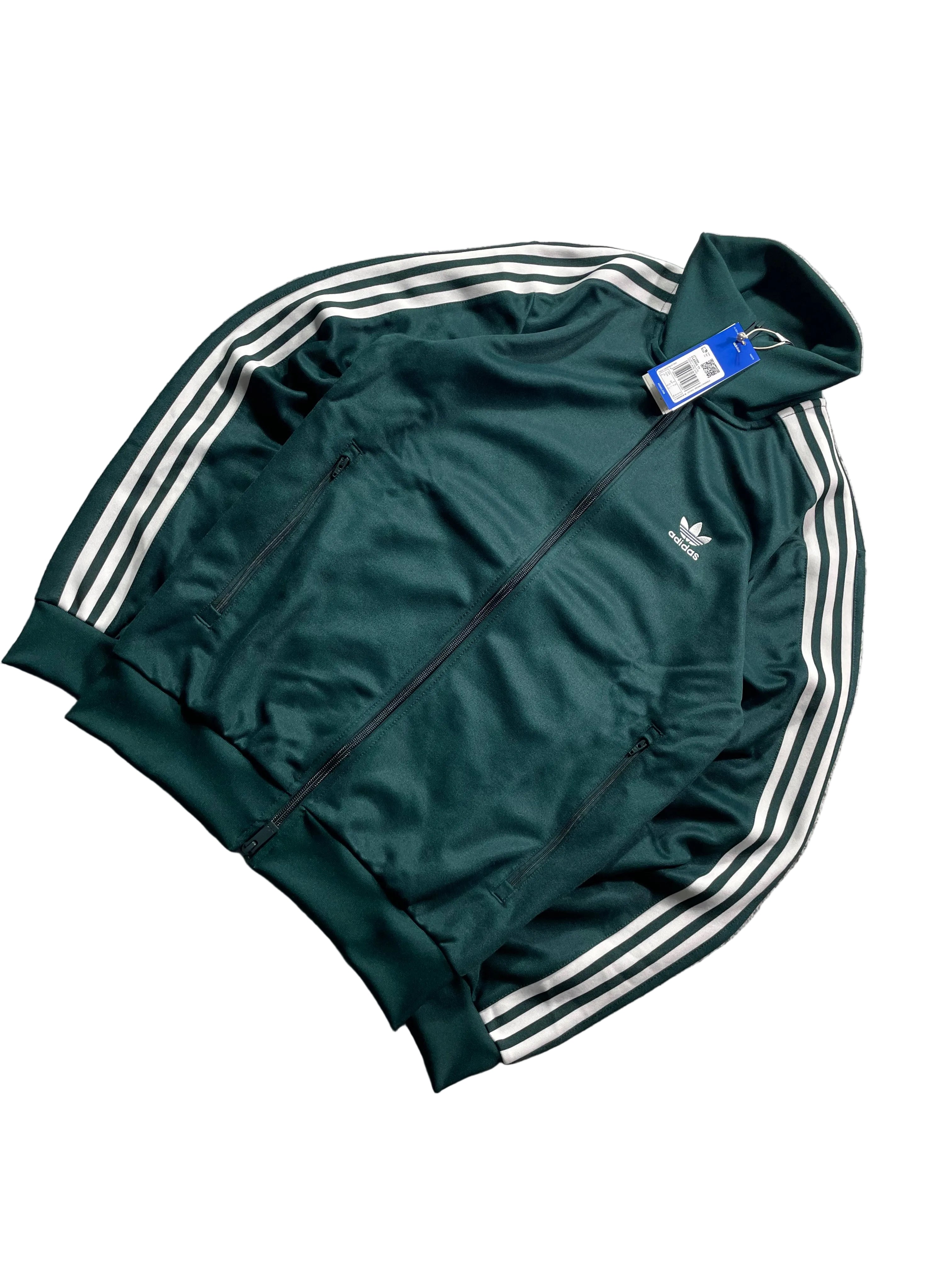 Adidas Beckenbauer Jacke / Dunkelgrün/ Neu mit Etikett