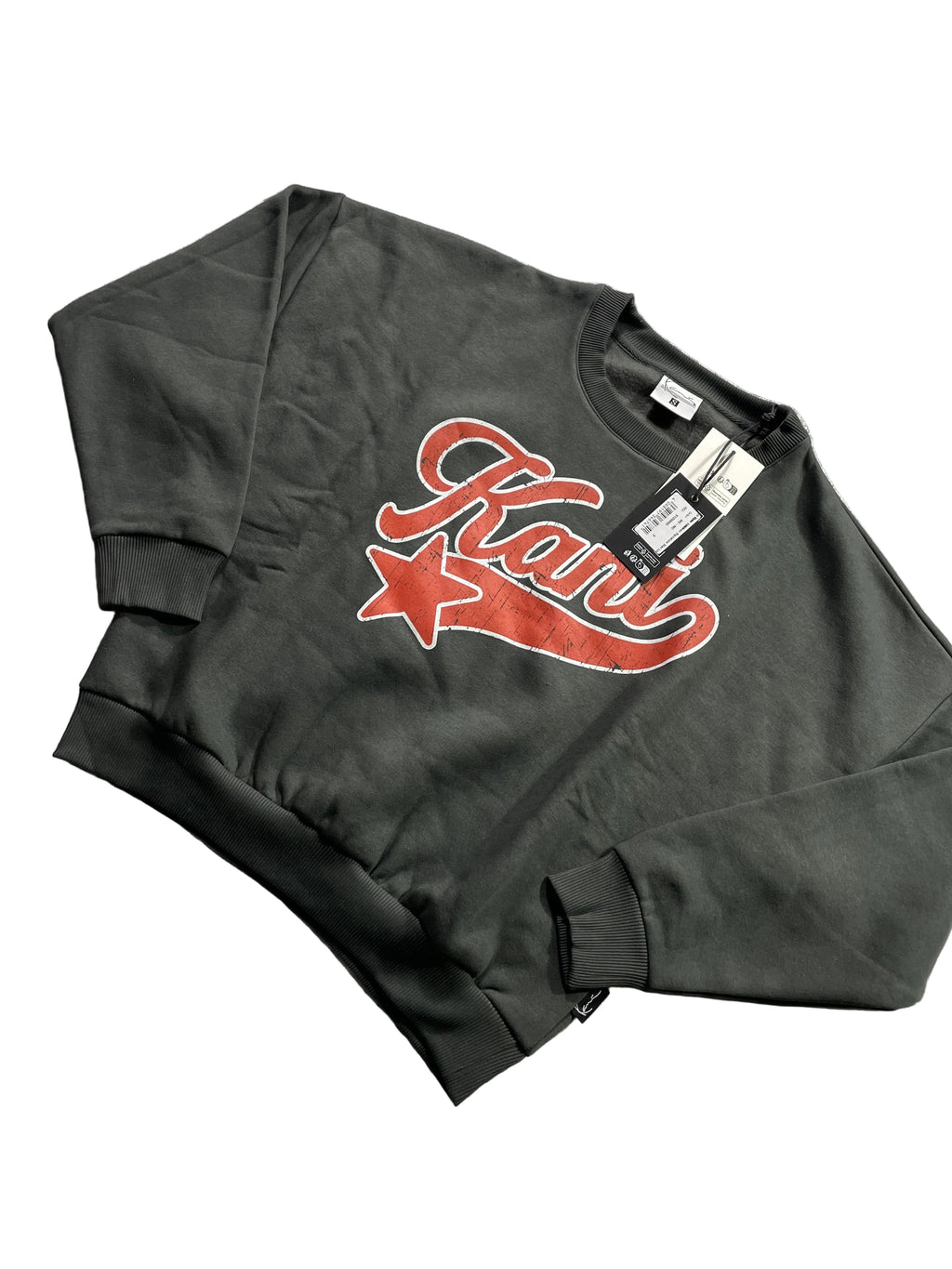 Karl Kani 3/4 Sweatshirt / Dunkelgrün / Neu mit Etikett