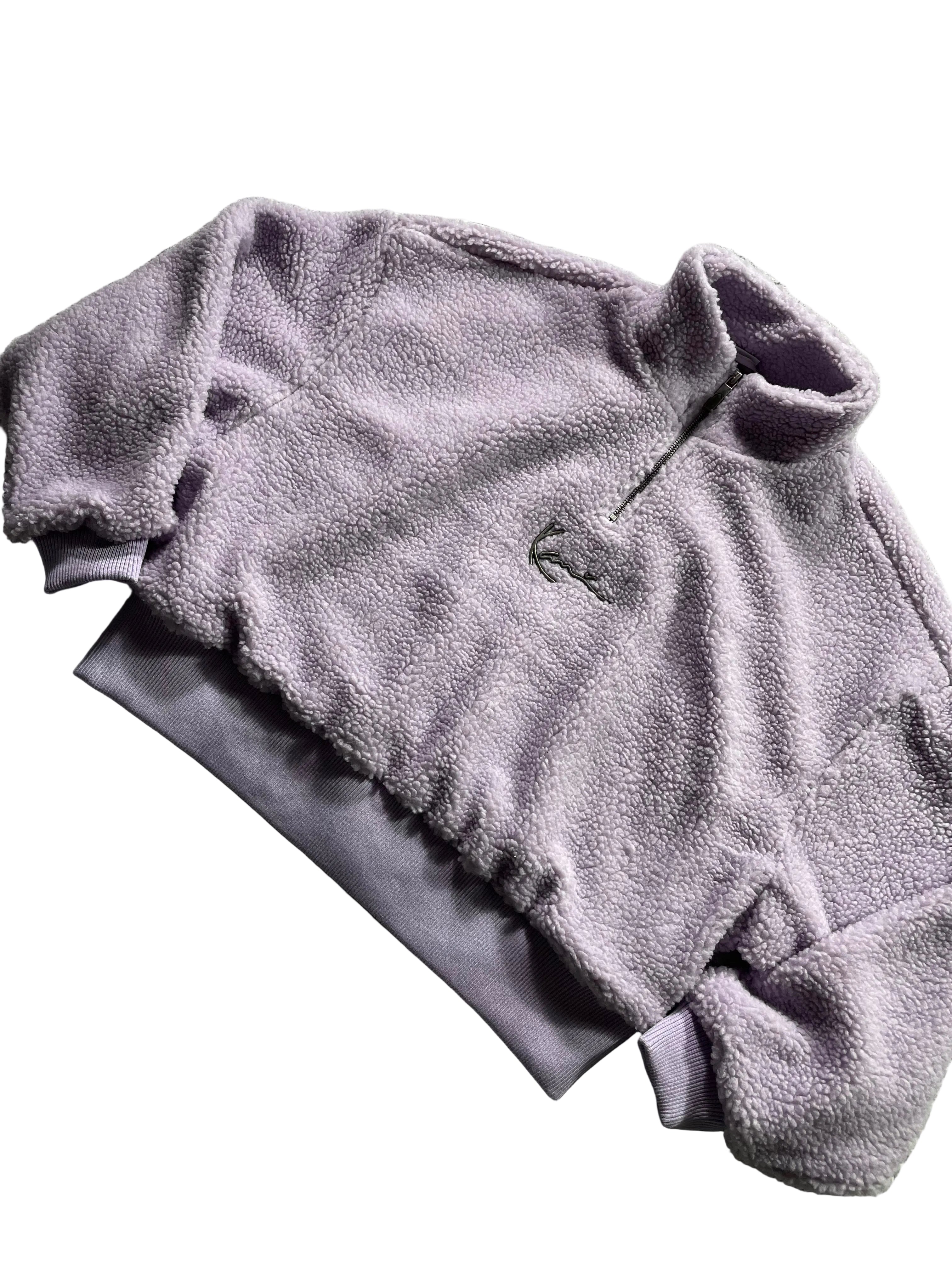 Karl Kani Teddy Zipper Pullover 
/ Lila/Flieder / Neu mit Etikett