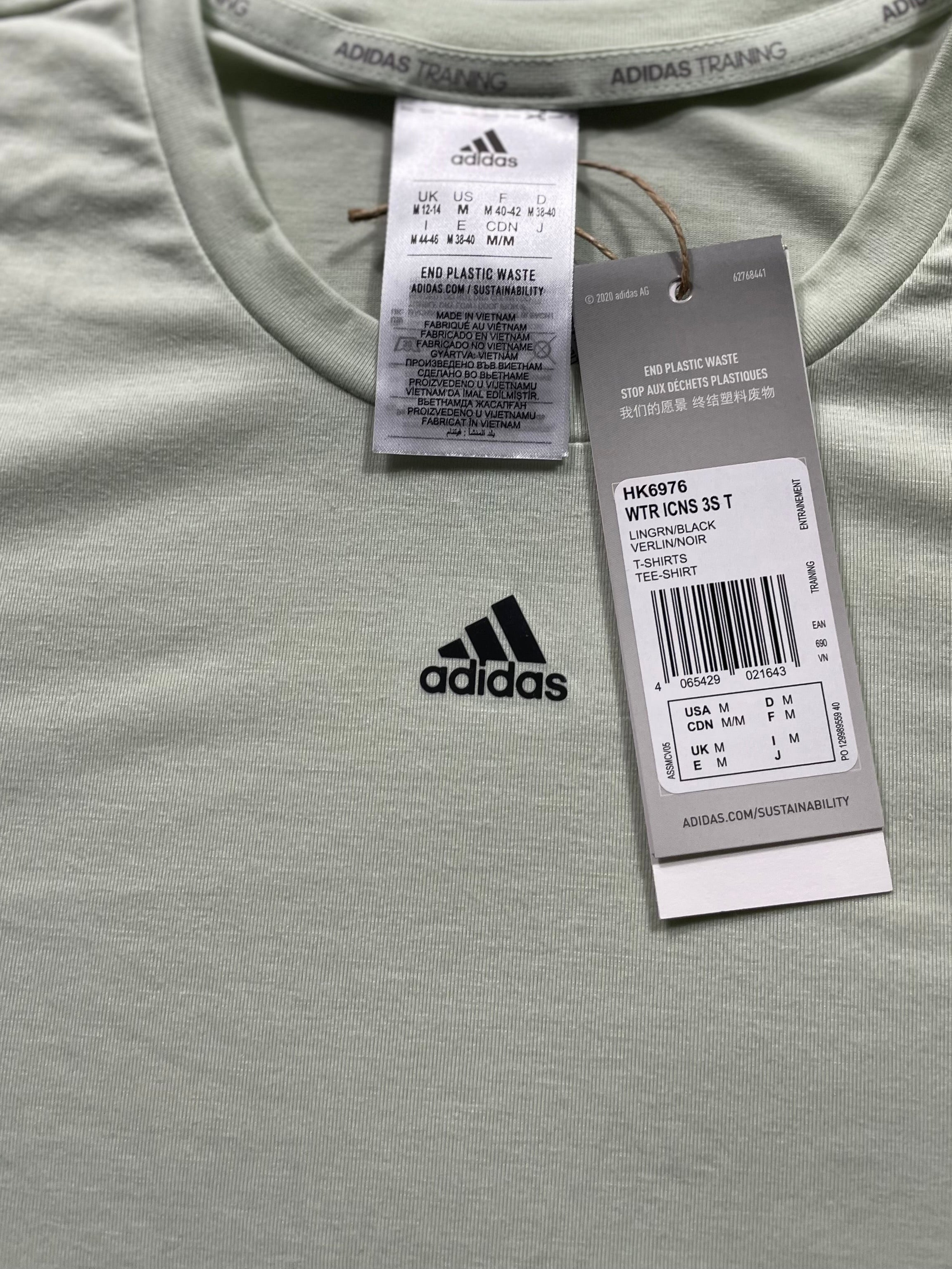 Adidas T-Shirt Damen | Mintgrün | Neu mit Etikett