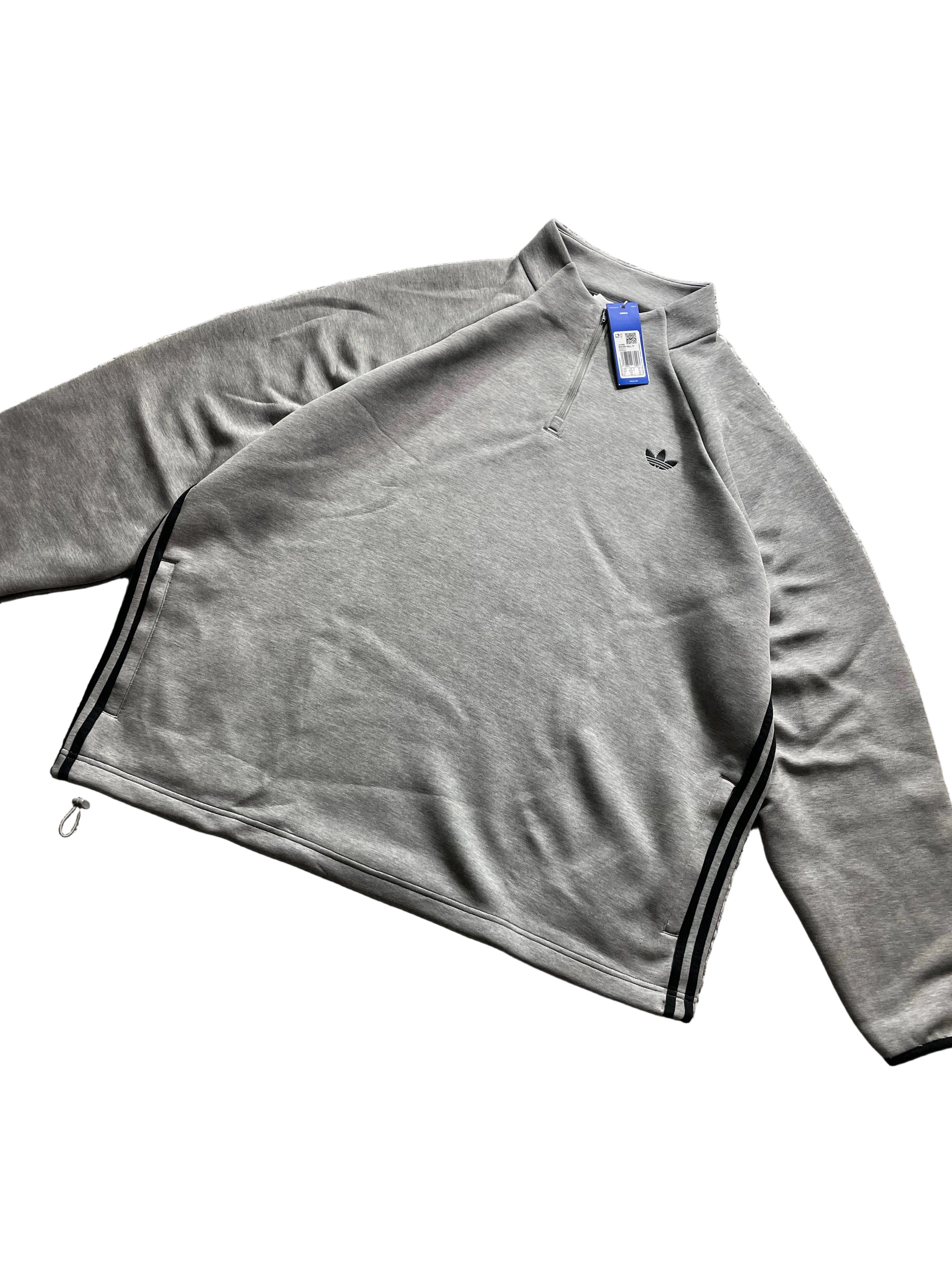 Adidas Spacer Drill TT | Sweatshirt | Grau | Neu mit Etikett