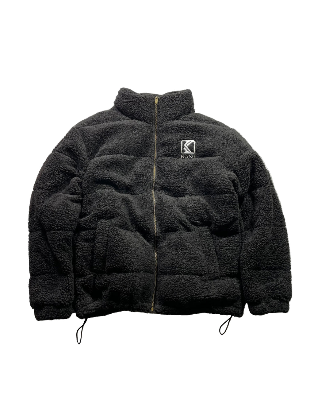 Karl Kani Retro Teddy Puffer Jacke / Schwarz / Neu mit Etikett