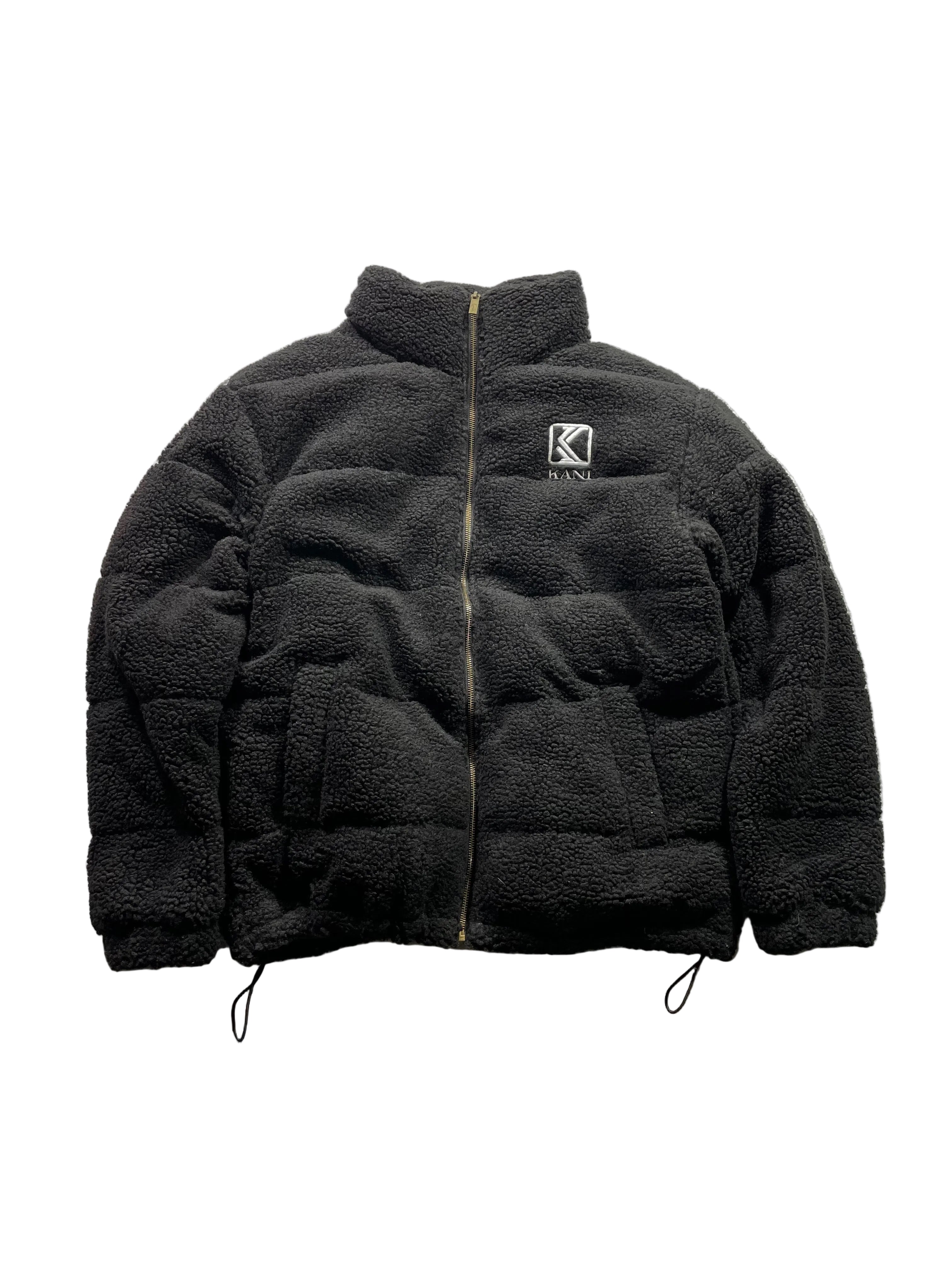 Karl Kani Retro Teddy Puffer Jacke / Schwarz / Neu mit Etikett