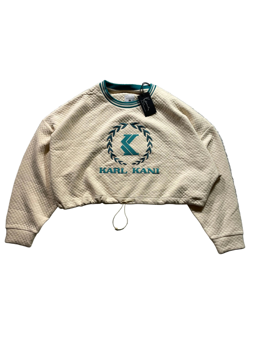 Karl Kani 3/4 Sweatshirt / Beige / Neu mit Etikett