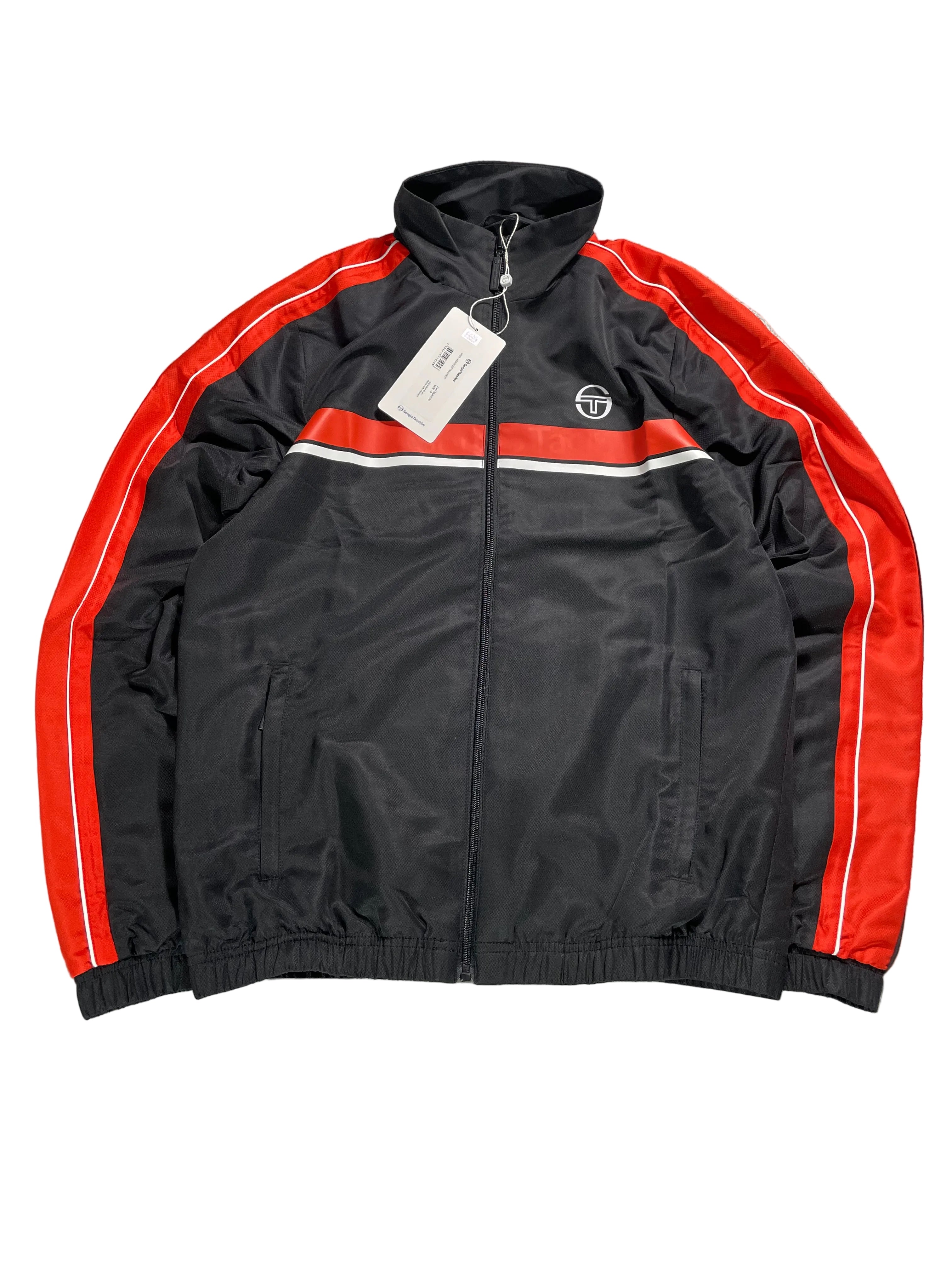 Sergio Tacchini Anzug Schwarz | Orange | Neu mit Etikett | S