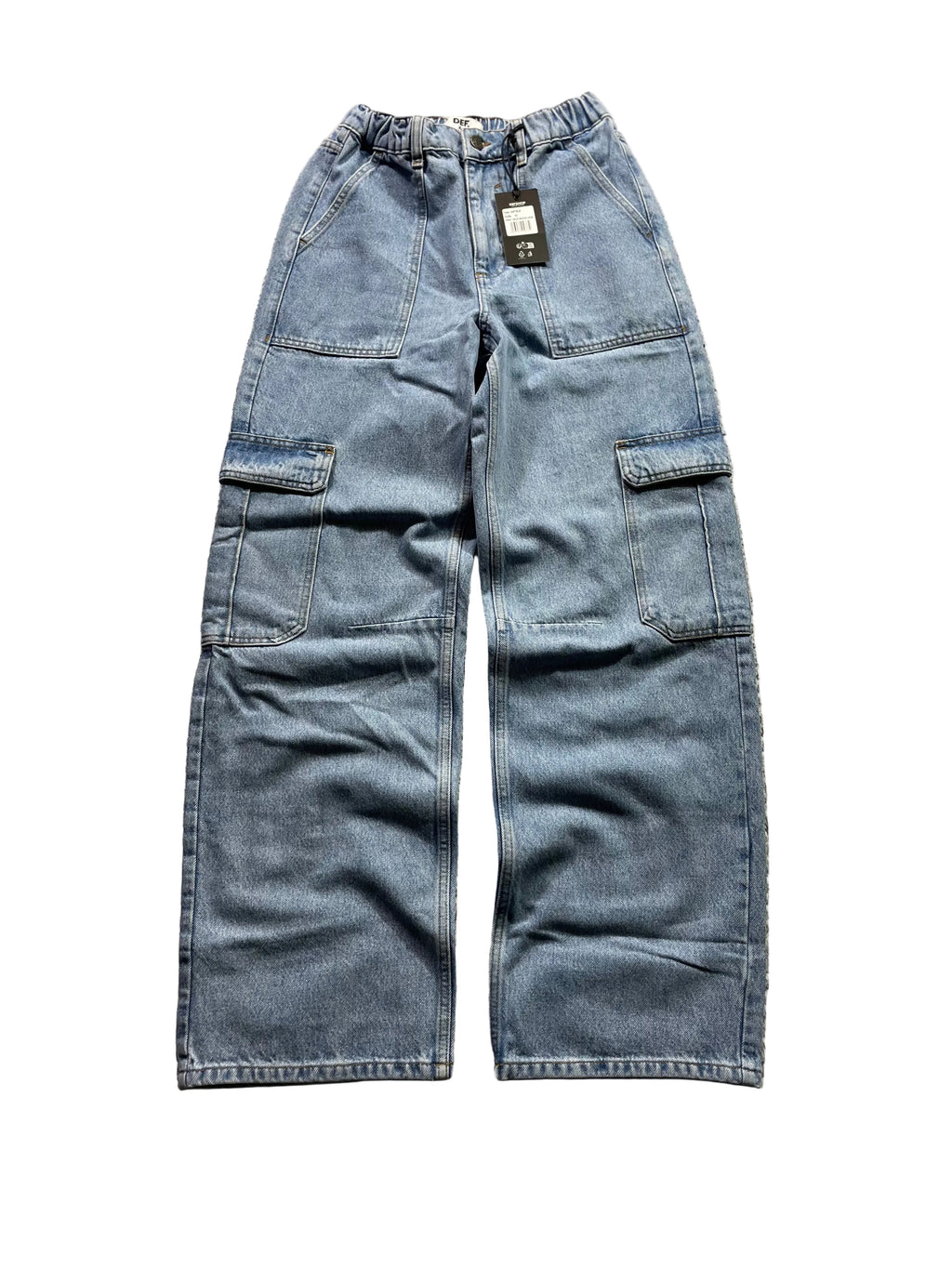 DEF Baggy Cargo Jeans | Dunkelblau | Neu mit Etikett XS