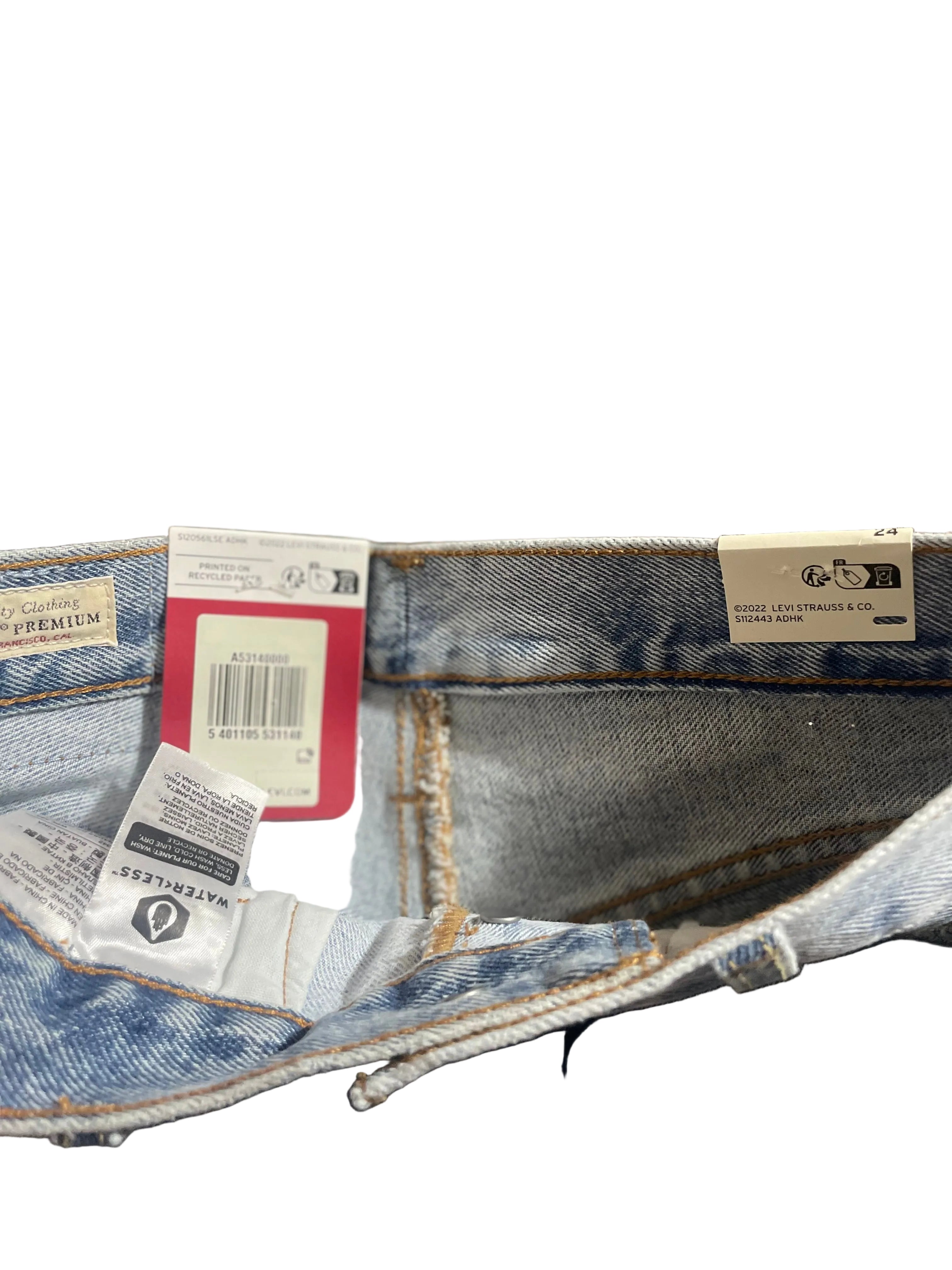 Levi’s 501 Damen Shorts | Hellblau | Neu mit Etikett