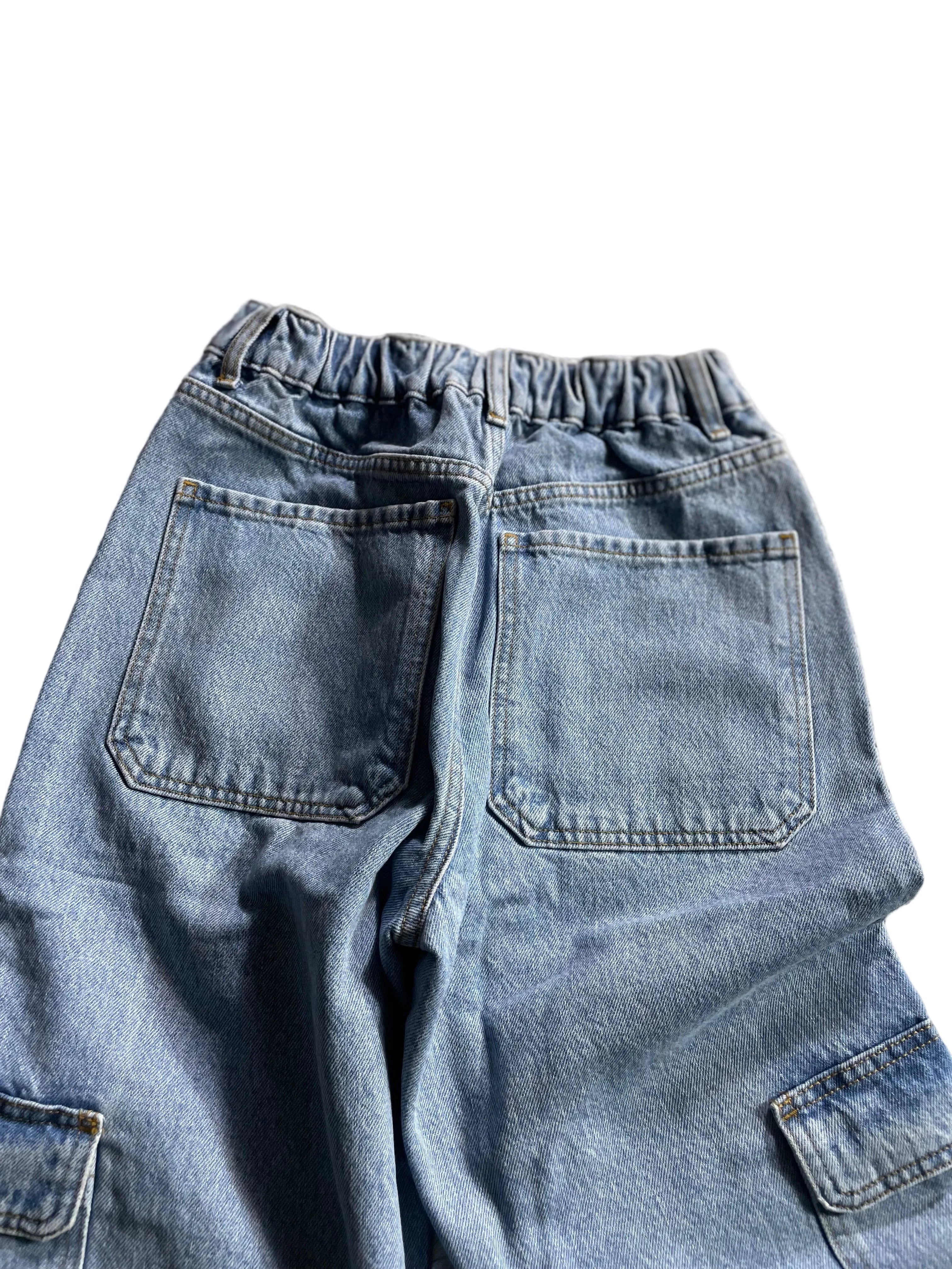 DEF Baggy Cargo Jeans | Dunkelblau | Neu mit Etikett XS