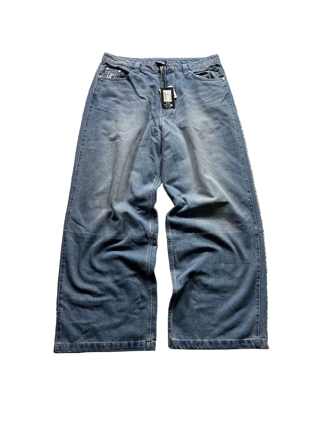 Karl Kani OG AOP Back Pocket Relaxed Baggy Jeans / Neu mit Etikett