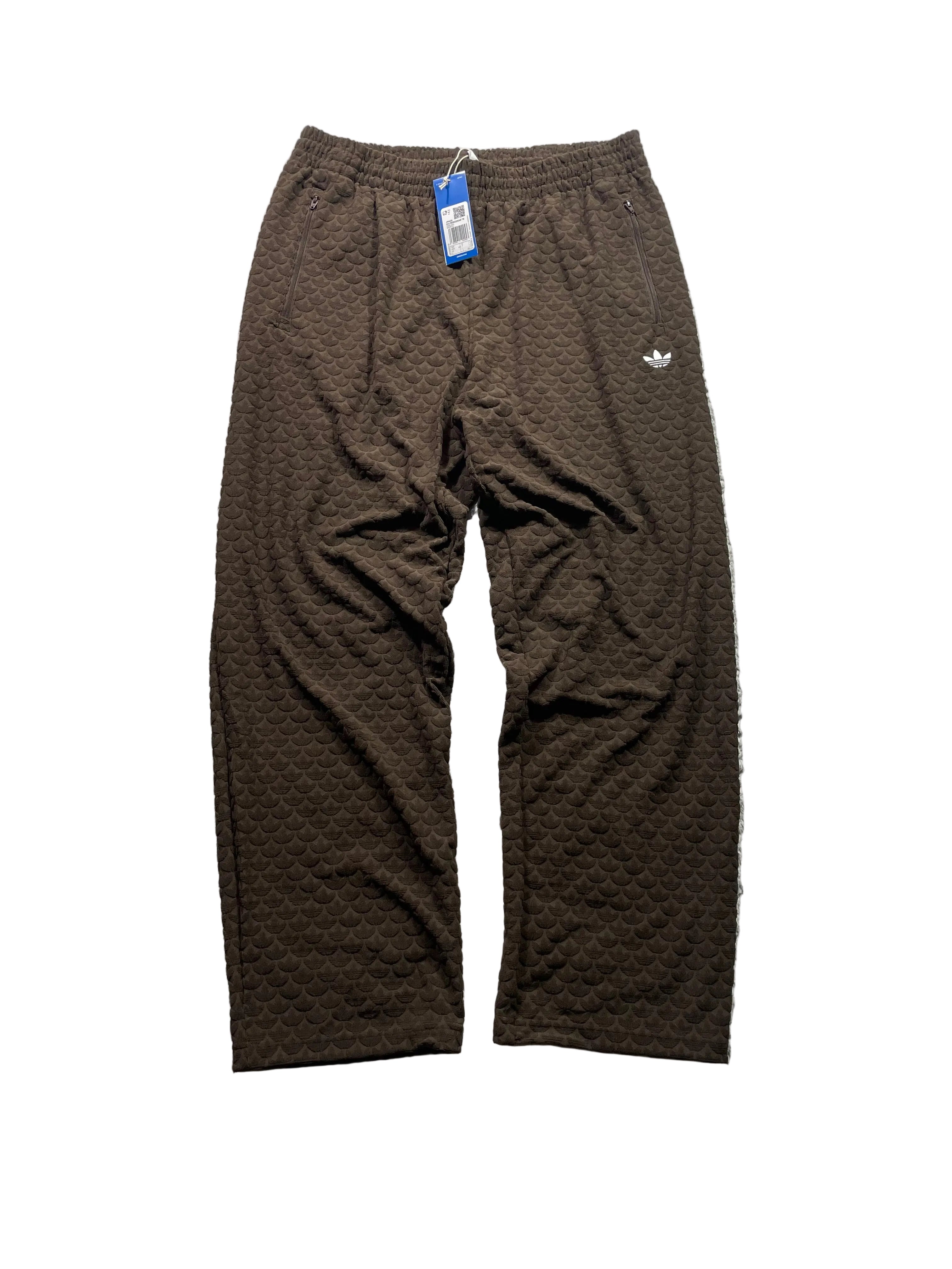 Adidas Monogramm Baggy Hose | Braun | Neu mit Etikett