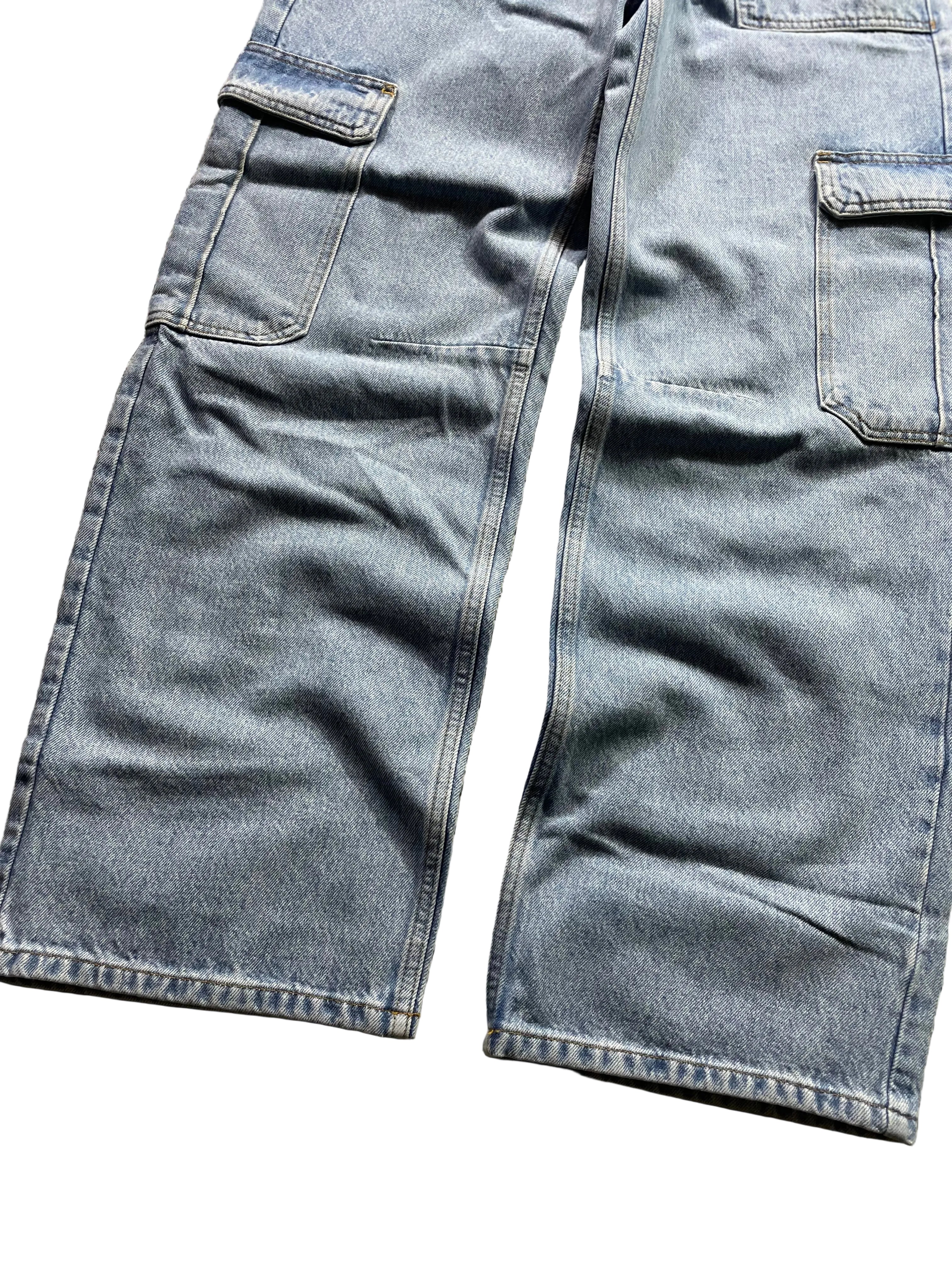 DEF Baggy Cargo Jeans | Dunkelblau | Neu mit Etikett XS