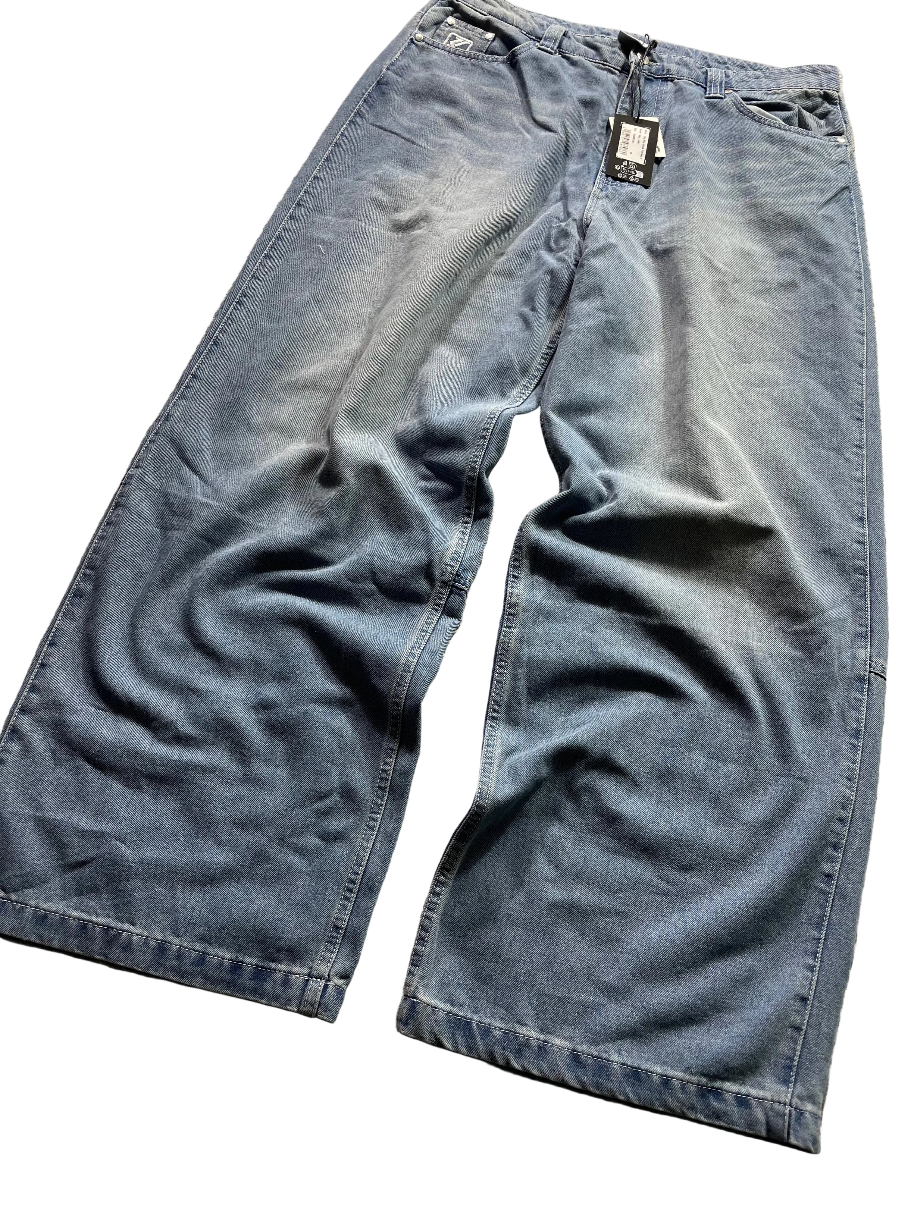 Karl Kani OG AOP Back Pocket Relaxed Baggy Jeans / Neu mit Etikett