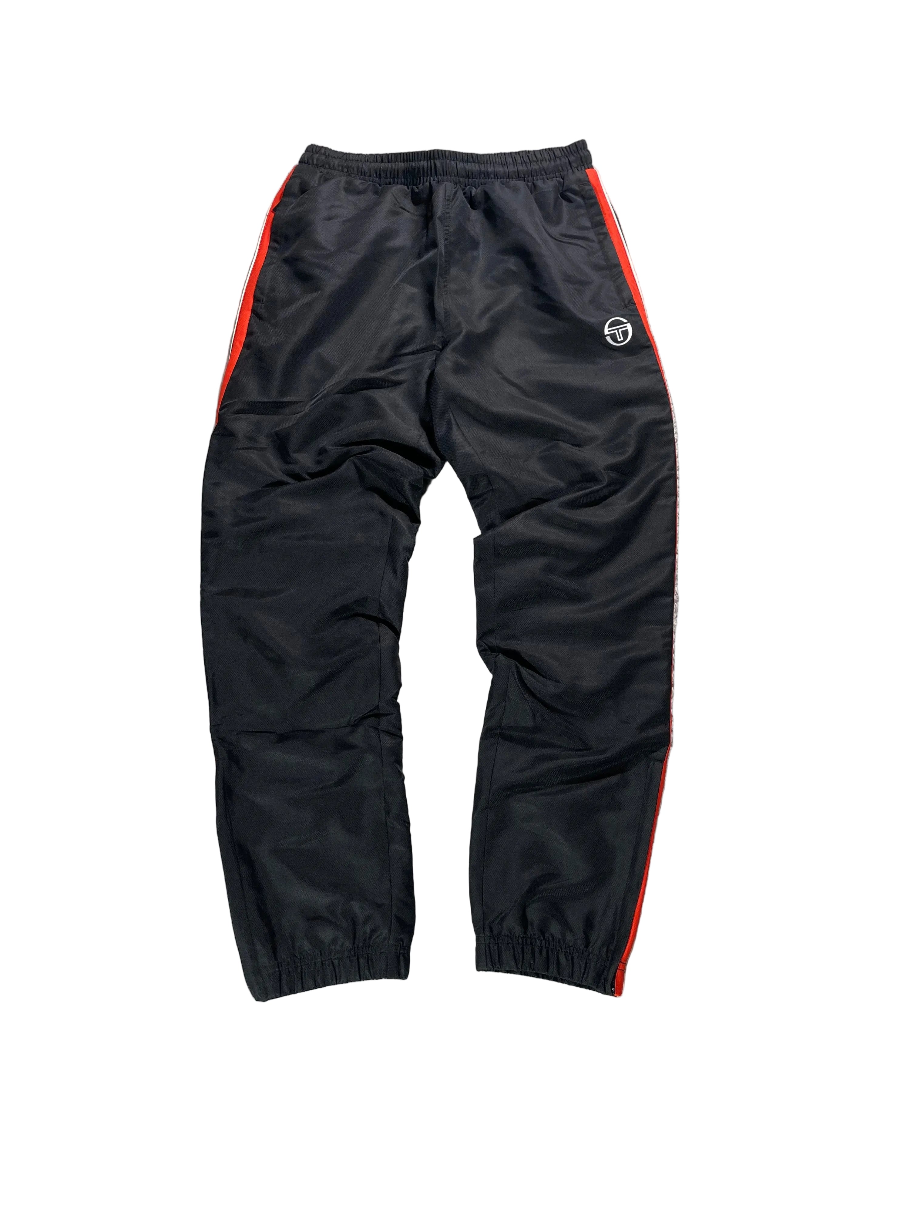 Sergio Tacchini Anzug Schwarz | Orange | Neu mit Etikett | S