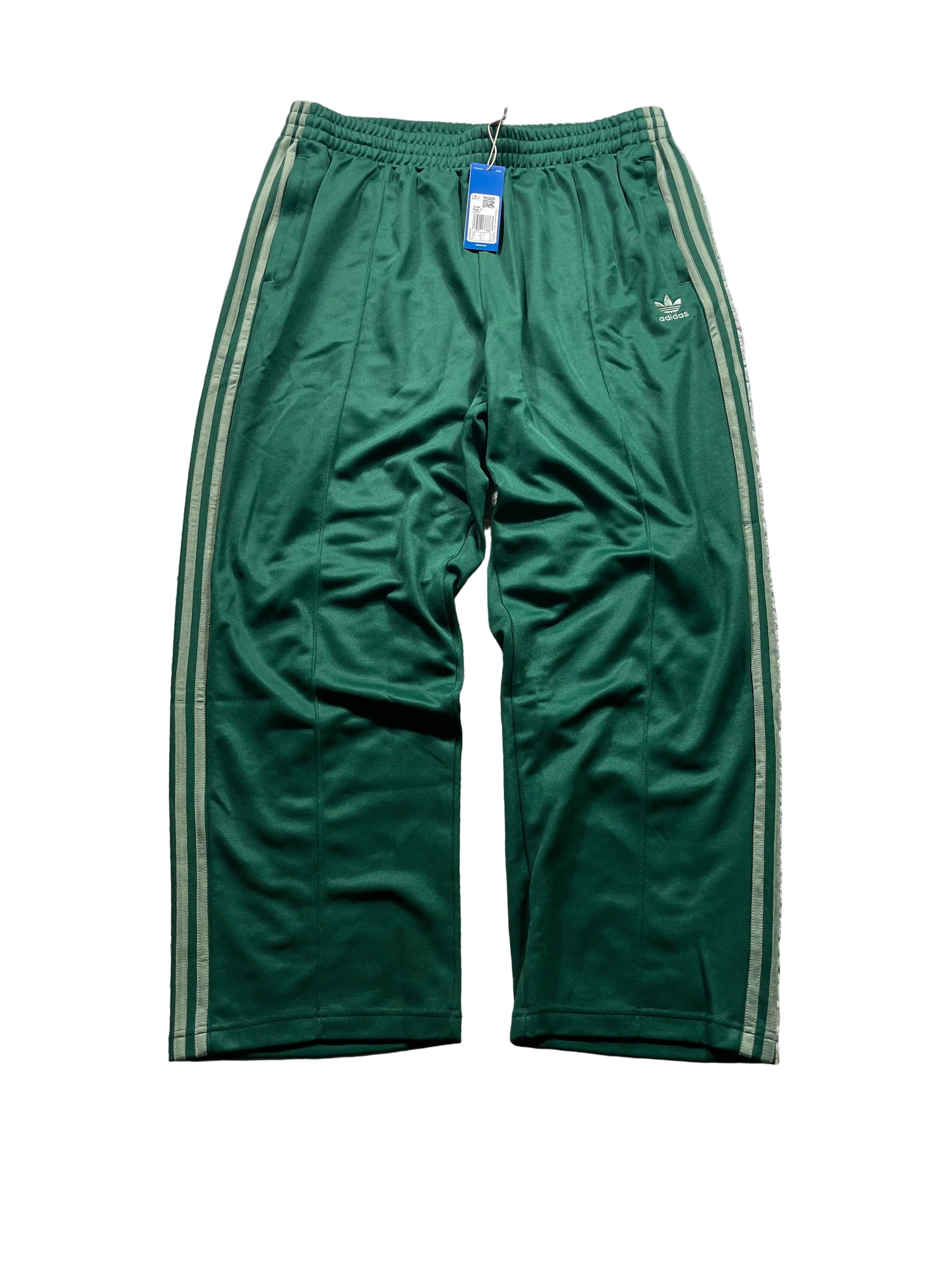 Adidas Firebird Baggy TP Hose | Grün | Neu mit Etikett