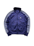 Schnell Spart adidas Originals Trainingsjacke in Dunkelblau mit drei Streifen, Stehkragen und Trefoil-Logo